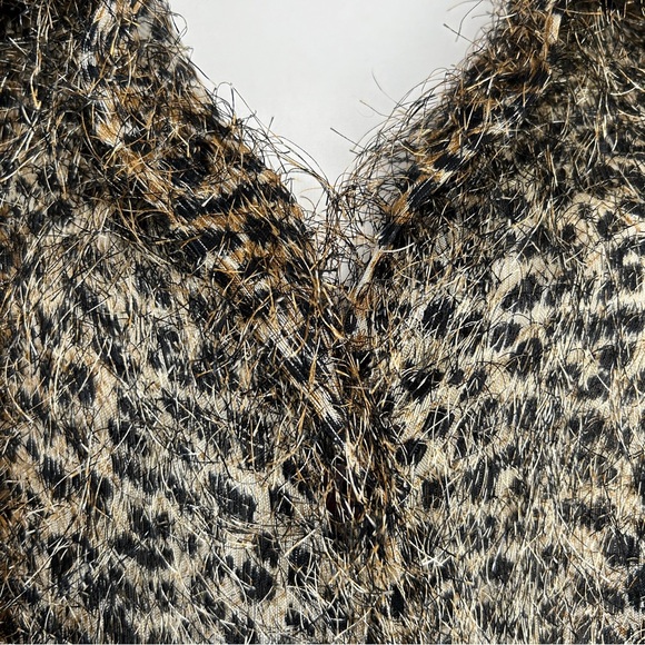 Ashley Stewart Semi Sheer Animal Print Long Sleeve Shirt (24W) - Picture 9 of 16